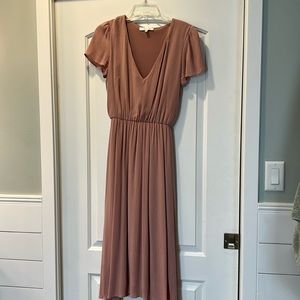 Wayf Blush Pink Flowy Dress